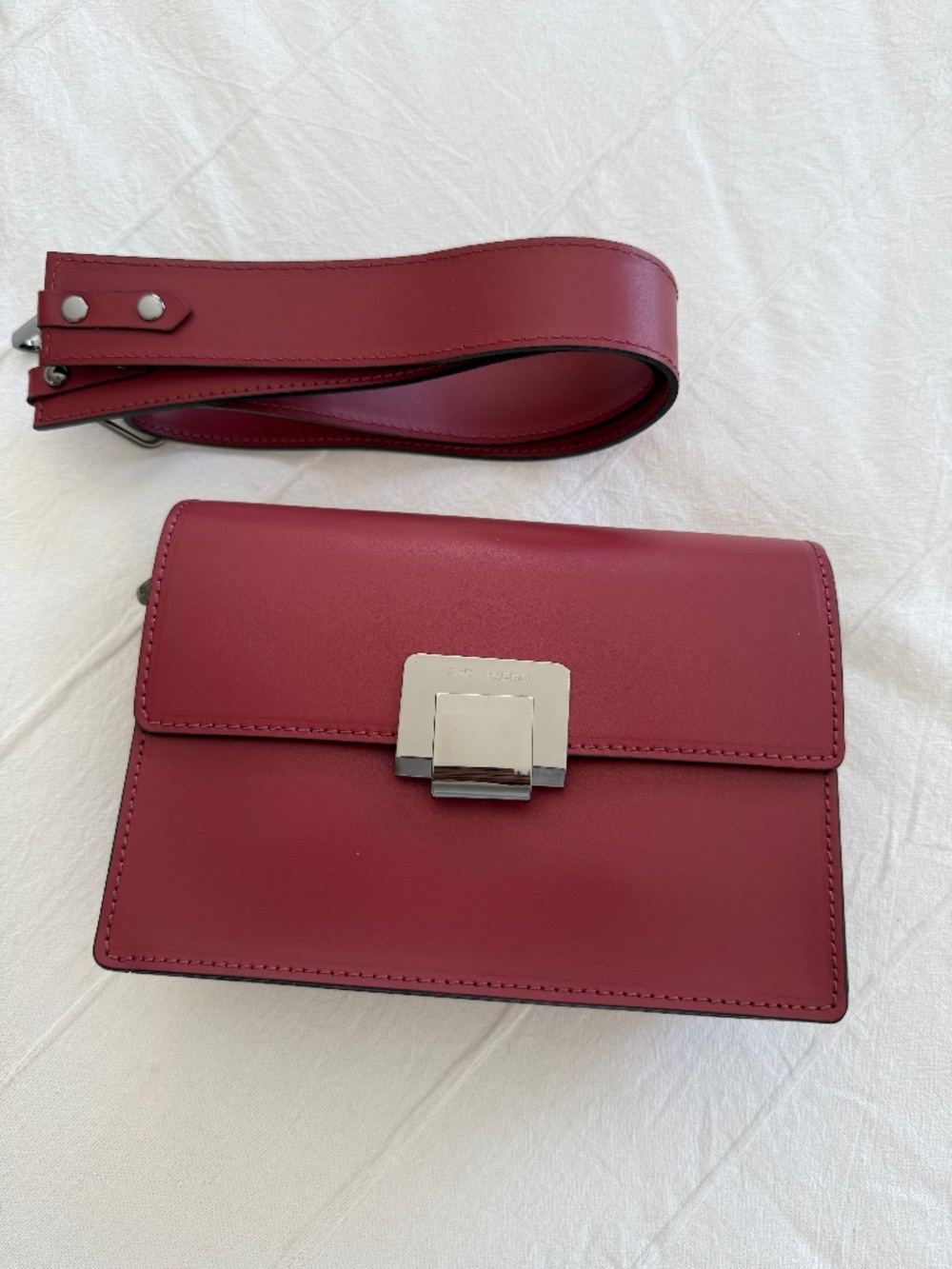 Bordeaux Crossbody Leather Bag